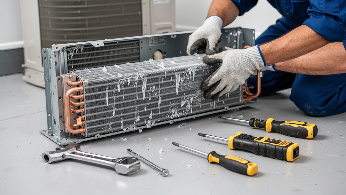 Frozen AC Coil Repair
